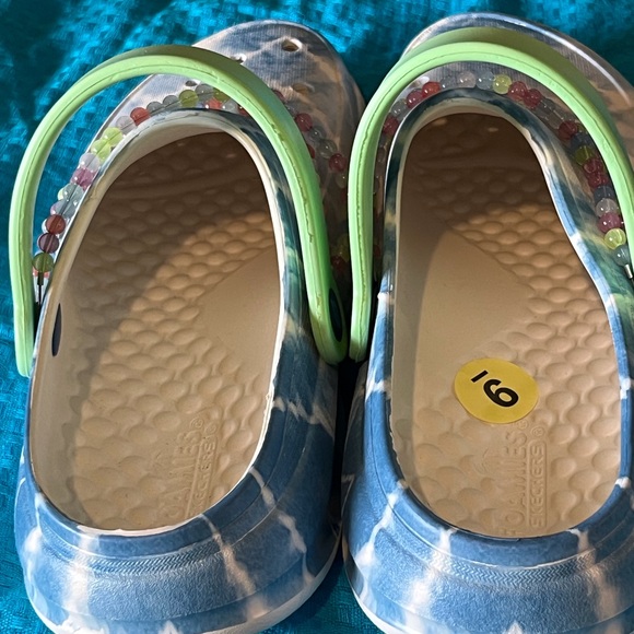 SKECHERS SHOES FOR WOMEN SIZE 9 COLOR BABY BLUE/WHITE BNWT - Picture 9 of 10